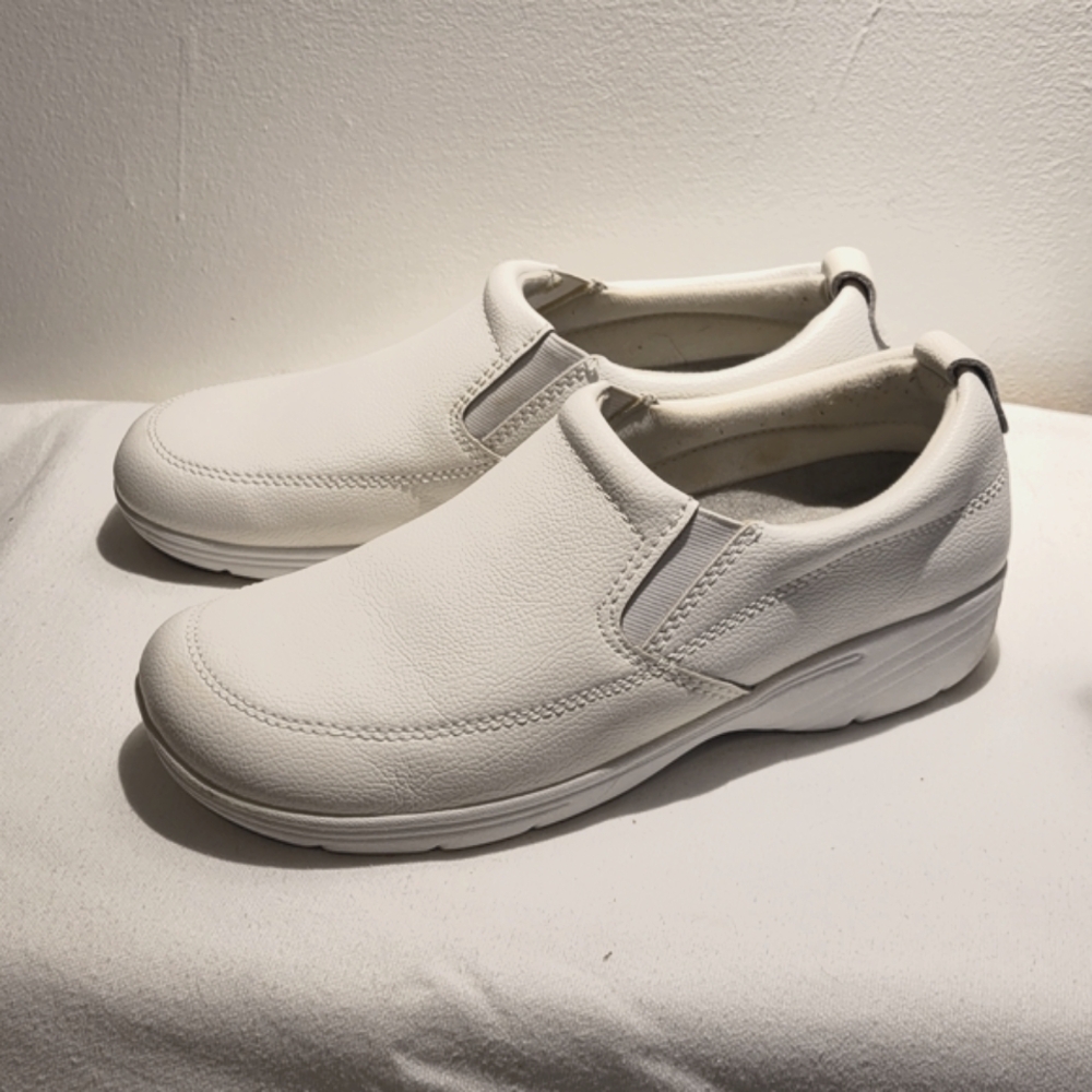 Men's White Slip-On Shoes